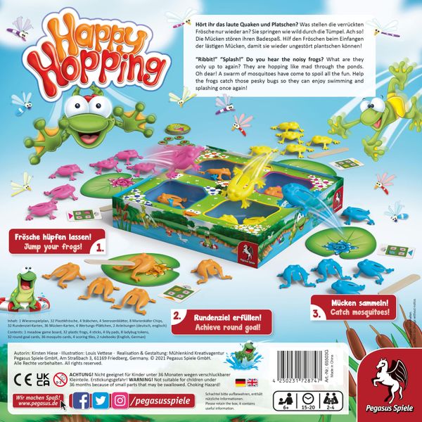 Настільна гра Pegasus Spiele - Happy Hopping (англ) 65503G фото