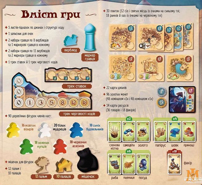 Настольная игра Lord of Boards - Пять Племён / Five Tribes (Укр) LOB2111UA фото