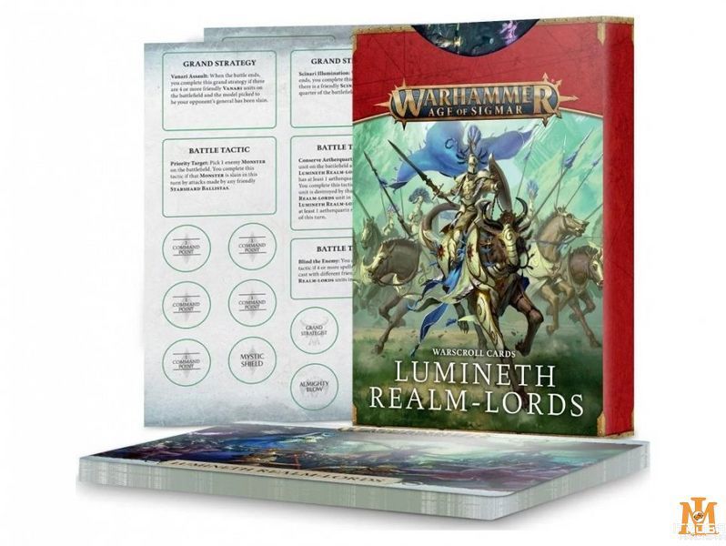 Ігровий набір GW - Age of Sigmar: Warscroll Cards - Lumineth Realm-lords (Eng) 60050210003 фото