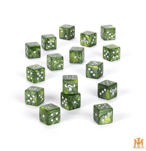 Гральні куби GW - Warhammer 40000: Orks Dice 99220103007 фото