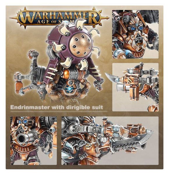 Игровой набор GW - AGE OF SIGMAR: KHARADRON OVERLORDS - ENDRINMASTER IN DIRIGIBLE SUIT 99120205040 фото
