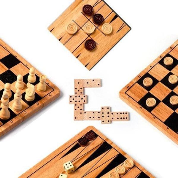 Настольная игра Tactic - 5 в 1. Collection Classique. Wooden Games (Укр) 14006 фото