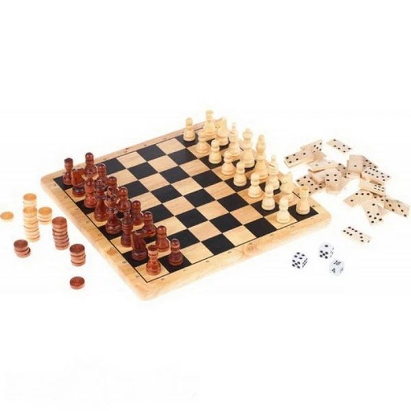 Настольная игра Tactic - 5 в 1. Collection Classique. Wooden Games (Укр) 14006 фото