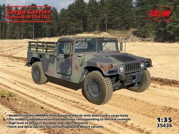 Збірна модель ICM - Humvee M1097A2, транспортер вантажів (1:35) 35436 фото