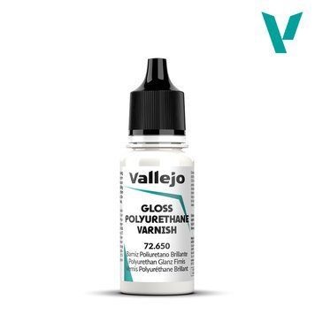 Глянцевый полиуретановый лак Vallejo - Gloss Polyurethane Varnish, 18 мл