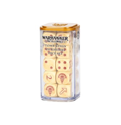 Игральные кубы GW - WARHAMMER. THE OLD WORLD: TOMB KINGS OF KHEMRI DICE 99222717001 фото