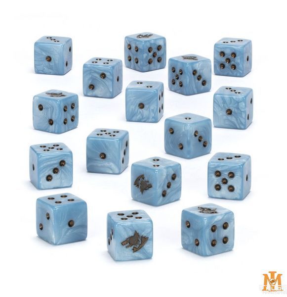 Гральні куби GW - Warhammer 40000: Space Wolves Dice 99220101034 фото