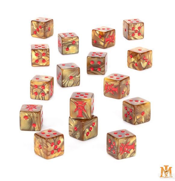 Гральні куби GW - Warhammer 40000: Adeptus Custodes Dice 99220108014 фото
