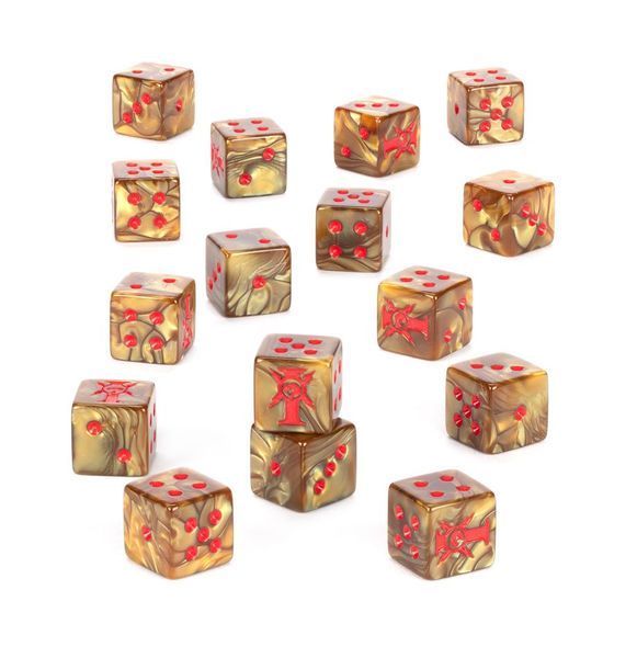 Игральные кубы GW - Warhammer 40000: Adeptus Custodes Dice 99220108014 фото