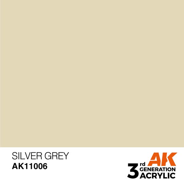 Фарба AK - Standard: Silver Grey AK11006 фото