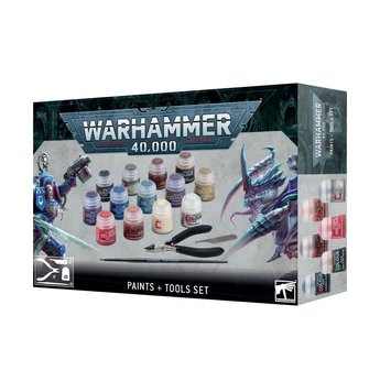 Набір фарб Citadel - Warhammer 40000: Paints + Tools Set (Eng/spa/port/latv/rom) 52170199001 фото