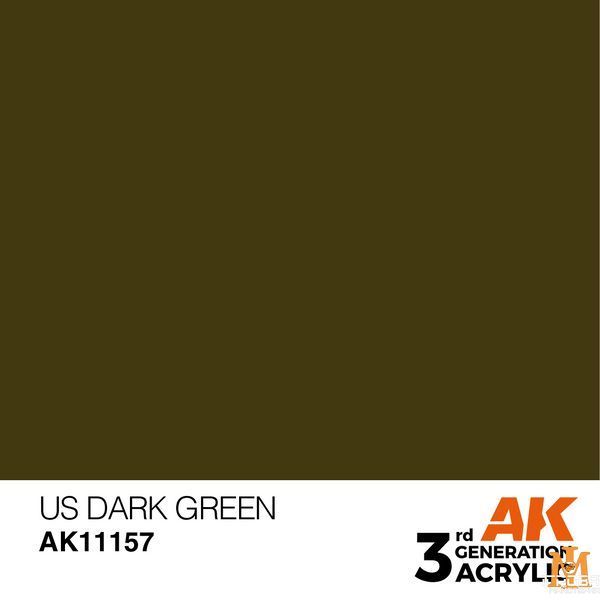 Краска AK - Standard: Us Dark Green AK11157 фото