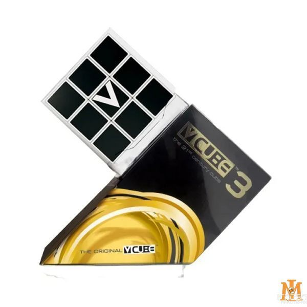 Головоломка V-CUBE - Кубик 3х3 білий плаский