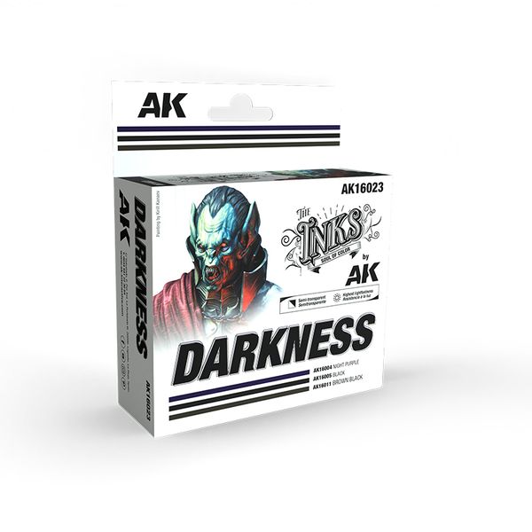 Набір фарб AK - DARKNESS INK SET AK16023 фото