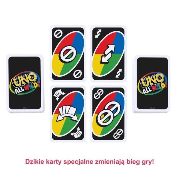 Настольная игра Mattel - UNO. Все безумные /All Wild! (Англ) HHL33 фото
