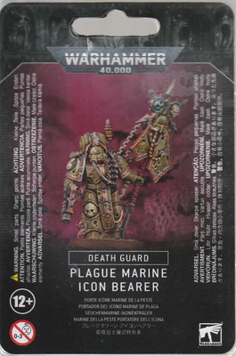 Мініатюра Warhammer 40000 Plague Marine Icon Bearer 99070102021 фото