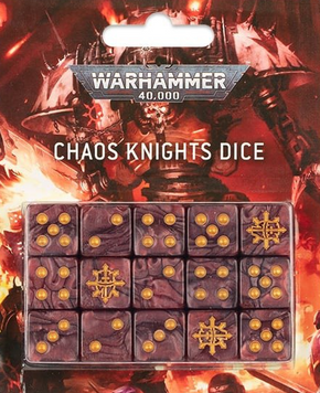 Гральні куби GW - Warhammer 40000: Chaos Knights Dice 99220102009 фото