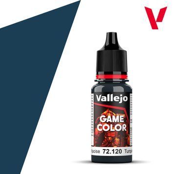 Акриловая краска Game Color Vallejo - Глубинная бирюза (Abyssal Turquoise), 18 мл