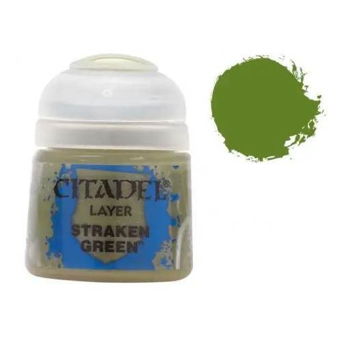 Фарба Citadel - Layer: Straken Green (12ml) (6-pack) 9918995102806 фото