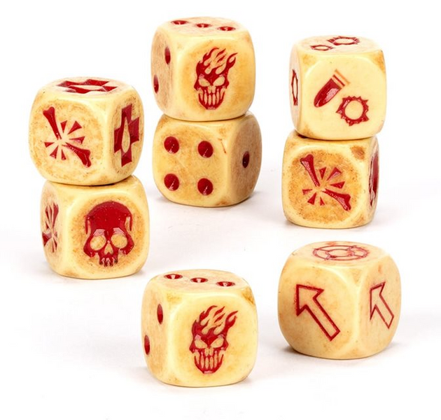 Игральные кубы GW - Necromunda: Cawdor Gang Ash Wastes Dice Set 99220599028 фото