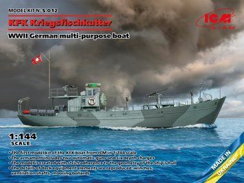 Збірна модель ICM - KFK Kriegsfischkutter, німецький багатоцільовий катер 2 СВ (1:144) S.012 фото