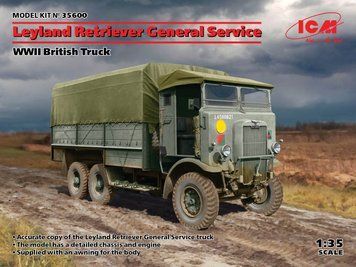 Збірна модель ICM - Leyland Retriever General Service, Британський вантажний автомобіль II СВ (1:35) 35600 фото