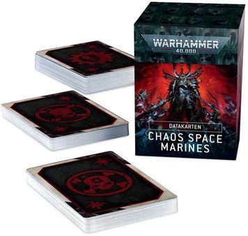 Игровой набор GW - Warhammer 40000: Datacards - Chaos Space Marine (Eng) 60050102006 фото
