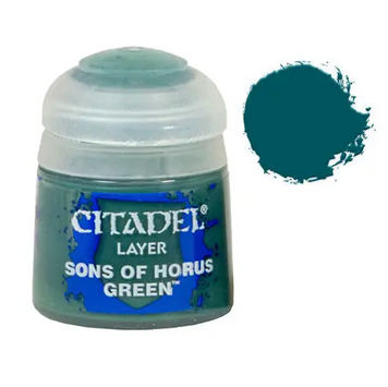 Фарба Citadel - Layer: Sons of Horus Green (12ml) (6-pack) 9918995111106 фото