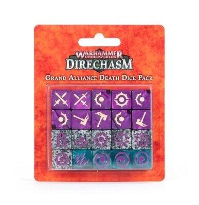 Игральные кубы GW - WARHAMMER UNDERWORLDS. DIRECHASM: GRAND ALLIANCE DEATH DICE PACK 99220799019 фото