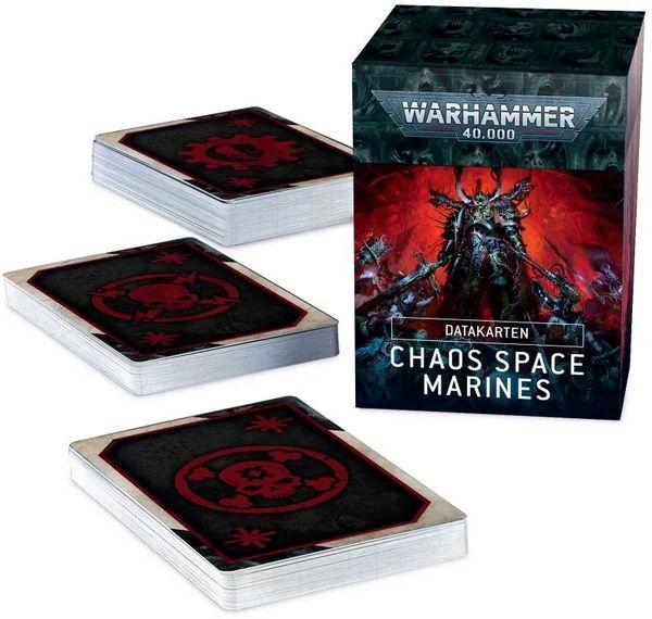 Ігровий набір GW - WARHAMMER 40000: DATACARDS - CHAOS SPACE MARINE (ENG) 60050102006 фото