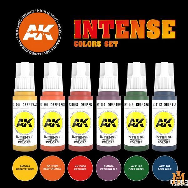 Набір фарб AK - Intense Colors Set AK11612 фото