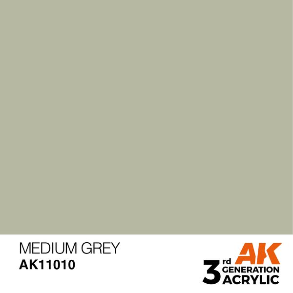 Фарба AK - Standard: Medium Grey AK11010 фото