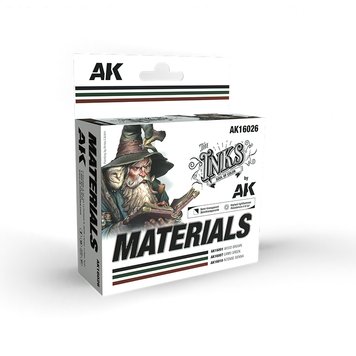 Набір фарб AK - Materials Ink Set AK16026 фото