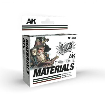 Набор красок AK - MATERIALS INK SET AK16026 фото