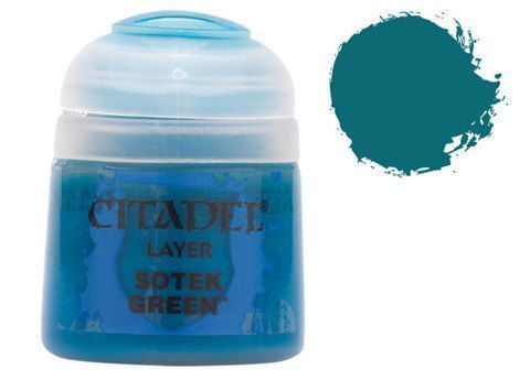 Краска Citadel - Layer: Sotek Green (12ml) (6-pack) 9918995101906 фото