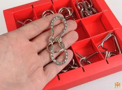 Набір головоломок Eureka 3D - 10 Metall Puzzles. Червоний