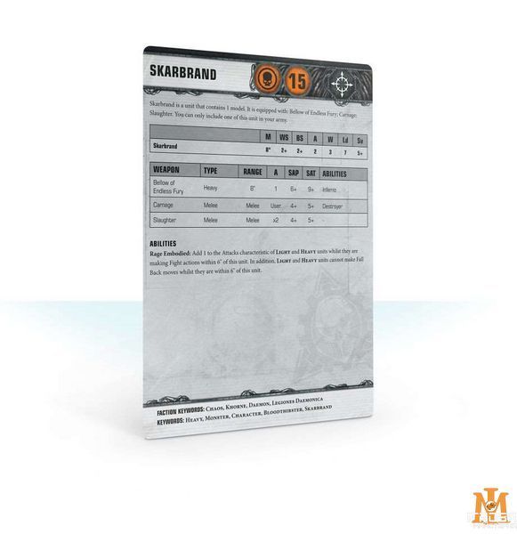 Ігровий набір GW - Warhammer 40000: Apocalypse Datasheets: Chaos Daemons 60220115004 фото