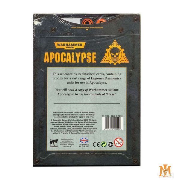 Ігровий набір GW - Warhammer 40000: Apocalypse Datasheets: Chaos Daemons 60220115004 фото
