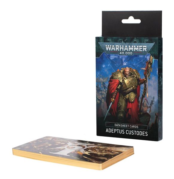 Ігровий набір GW - Warhammer 40000: Datasheet Cards - Adeptus Custodes (Eng) 60050108009 фото