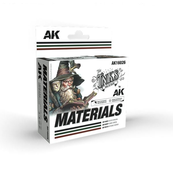 Набір фарб AK - MATERIALS INK SET AK16026 фото