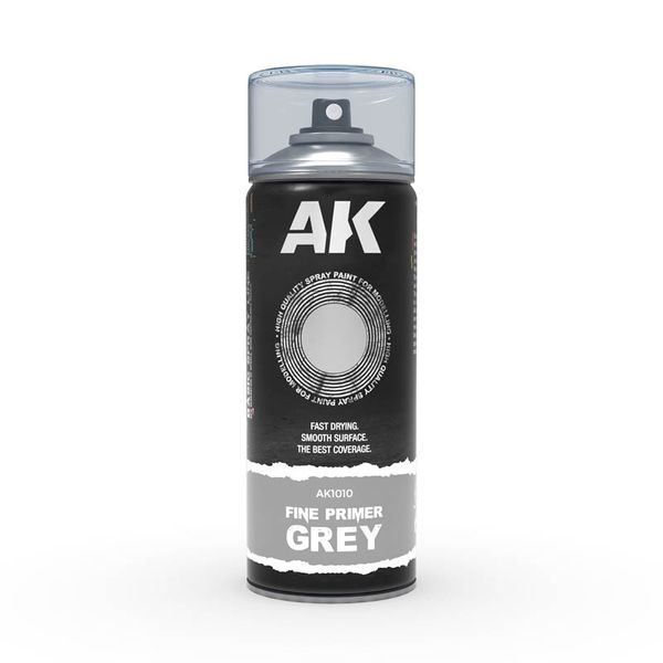 Спрей AK - Fine Primer Grey Spray (400ml) AK1010 фото