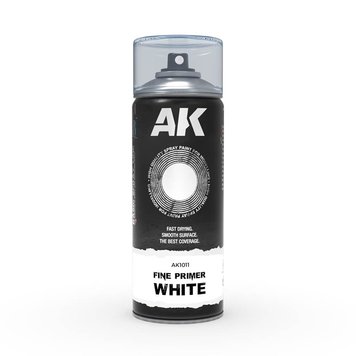 Спрей AK - Fine Primer White Spray (400ml) AK1011 фото