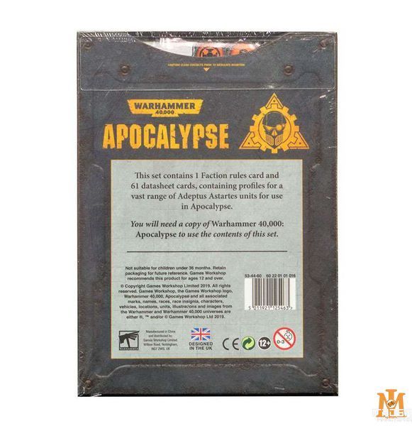 Ігровий набір GW - Warhammer 40000: Apocalypse Datasheets: Space Marines 60220101016 фото