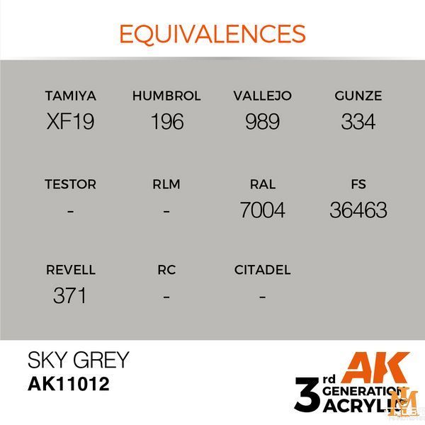 Фарба AK - Standard: Sky Grey AK11012 фото