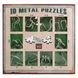 Набір головоломок Eureka 3D - 10 Metall Puzzles. Зелений
