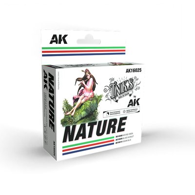 Набор красок AK - NATURE INK SET AK16025 фото