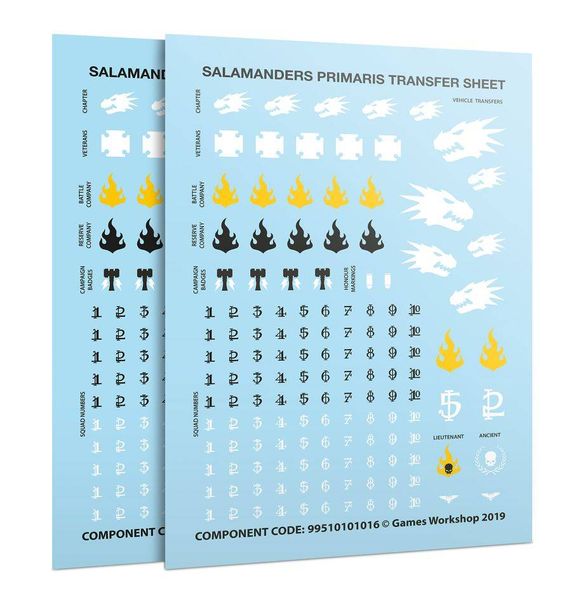 Ігровий набір GW - Warhammer 40000: Salamanders - Primaris Upgrades and Transfers 99070101051 фото