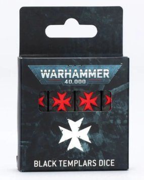 Гральні куби GW - Warhammer 40000: Black Templars Dice 99220101040 фото