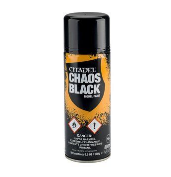 Спрей-фарба Citadel - Chaos Black Spray (Global) (6-pack) 9920999904206 фото