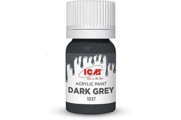 Акрилова фарба ICM - Grey: Dark Grey (12 ml)